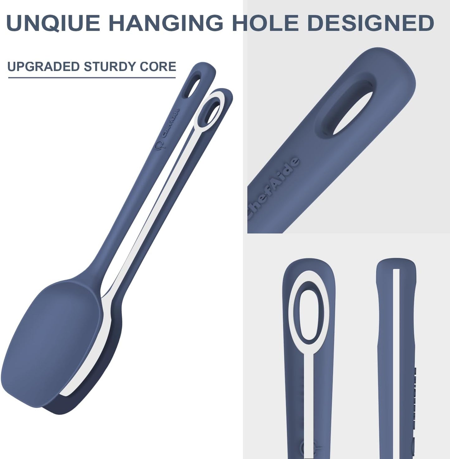 ChefAide 5 Pieces Silicone Spatula Set