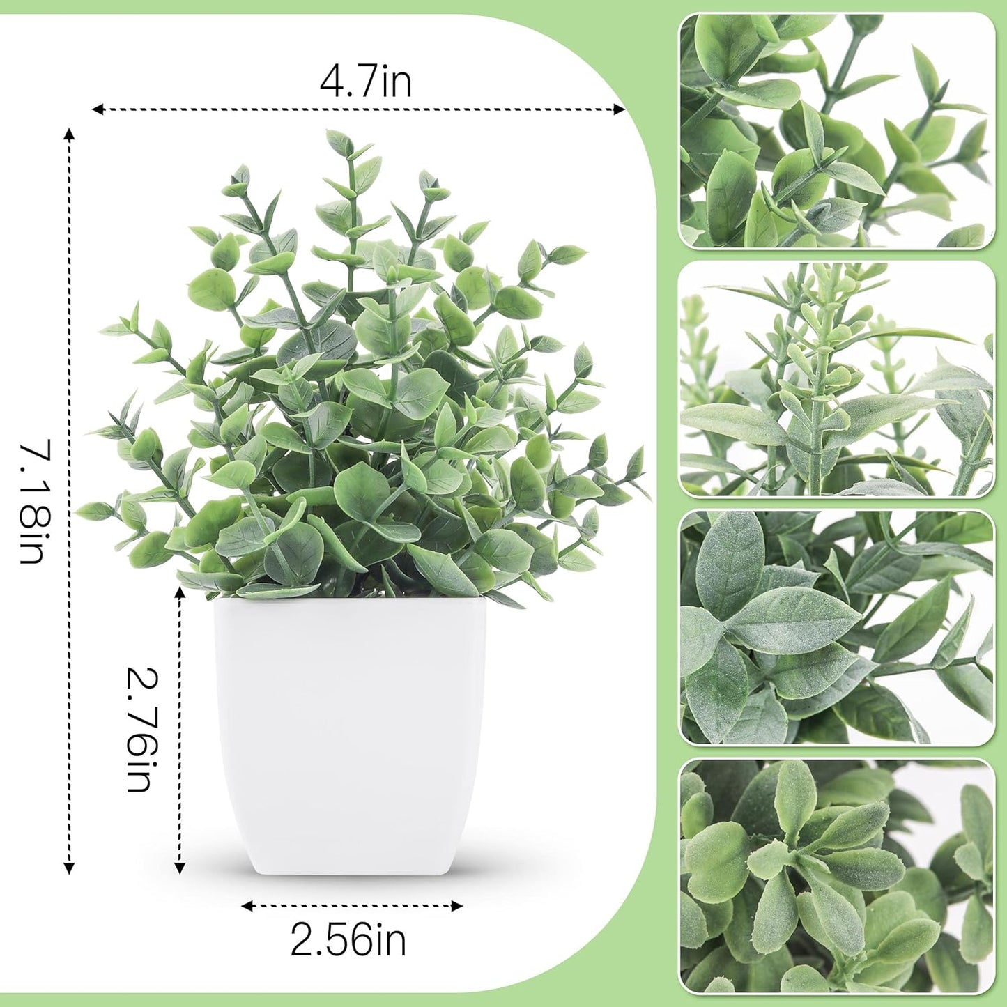 Der Rose 4 Pack Fake Plants